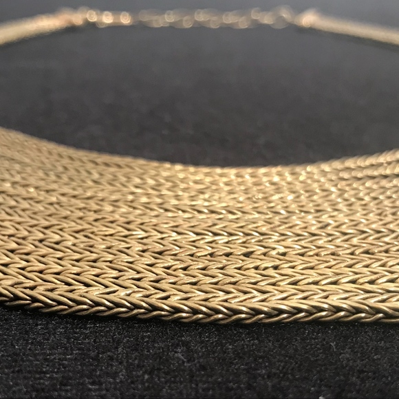Multi strand brass necklace and bracelet set - Picture 4 of 6